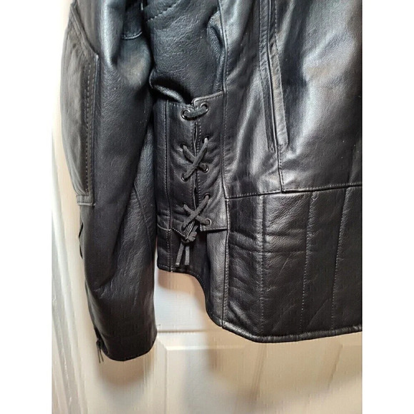 MOB Classic Series Black Leather Motorcycle Jacket Size 48 with removable lining - Picture 16 of 16